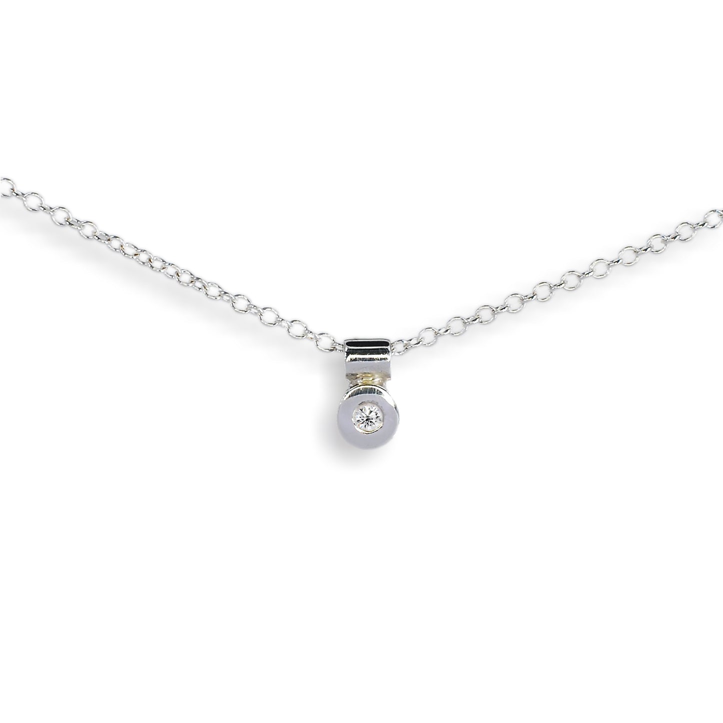 Pendant Diemwnt Arian Storm