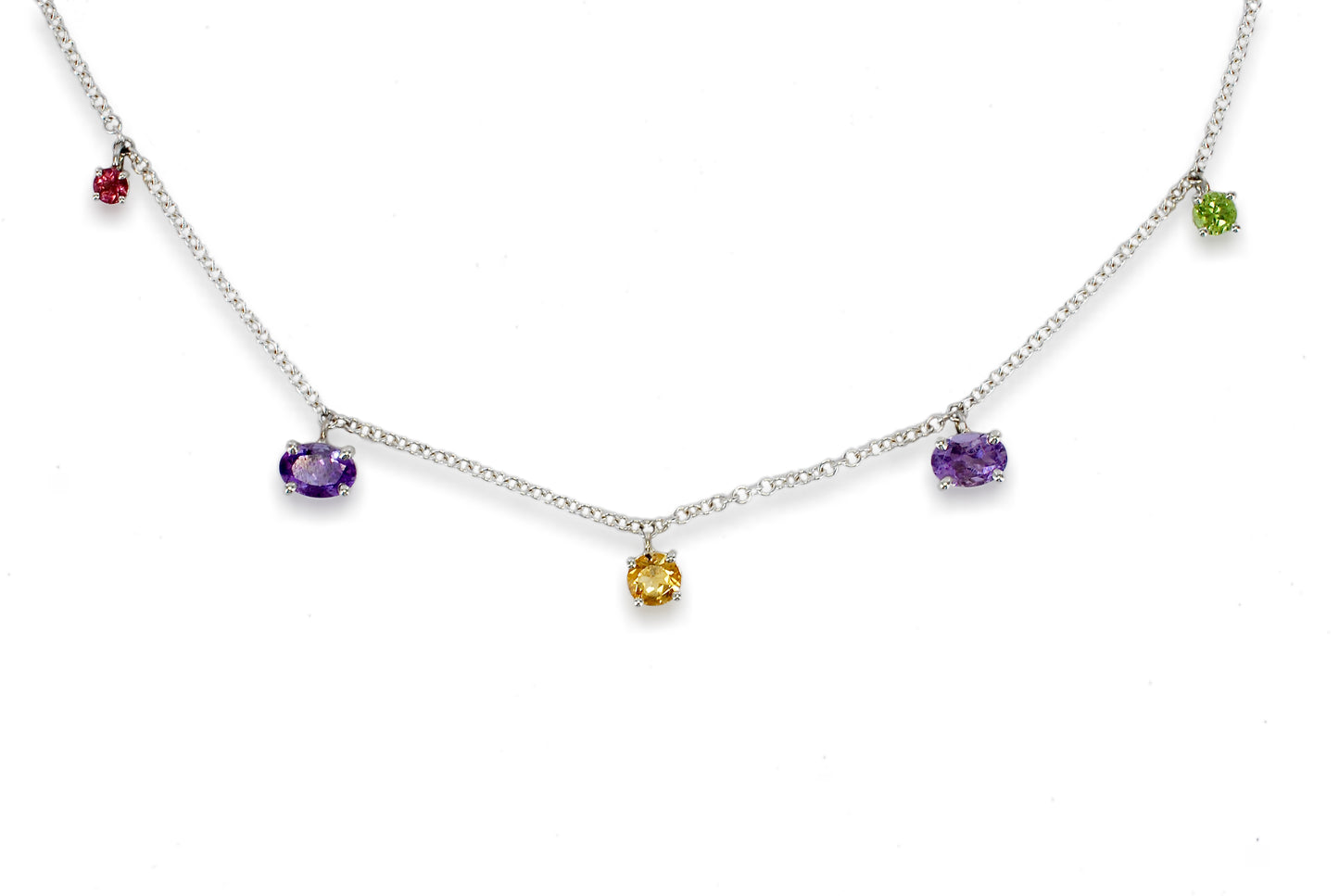 Pendant Sleidrydd Diemwnt Gwyrdd Aur Melyn 9ct