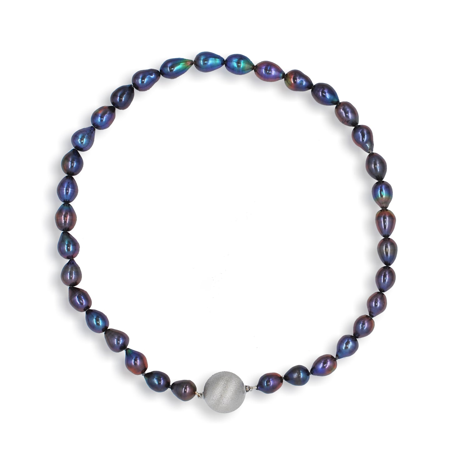 Perlau Du gyda Clasp Nodwedd