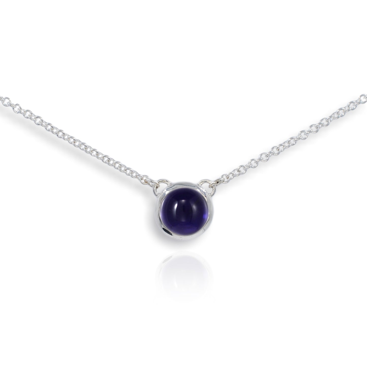 Atomic Silver Iolite Pendant