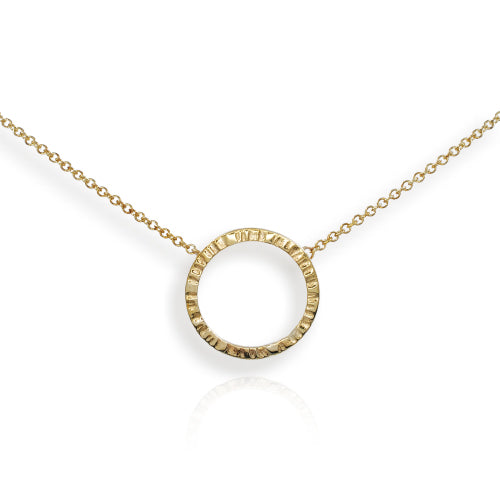 Tlws Cylch Aur Melyn 9ct
