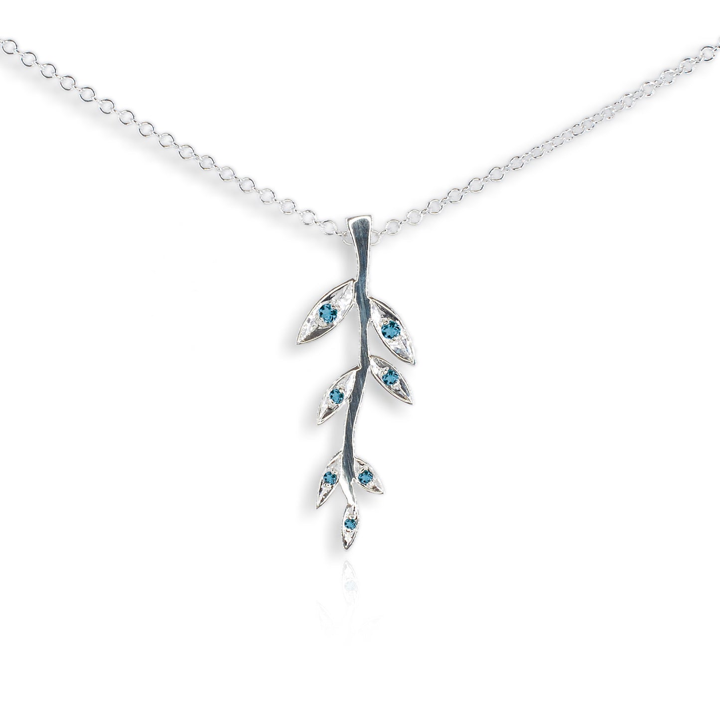 Silver London Blue Topaz Pendant