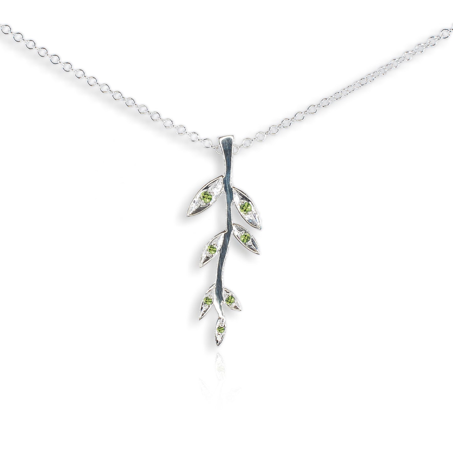 Silver Peridot Pendant