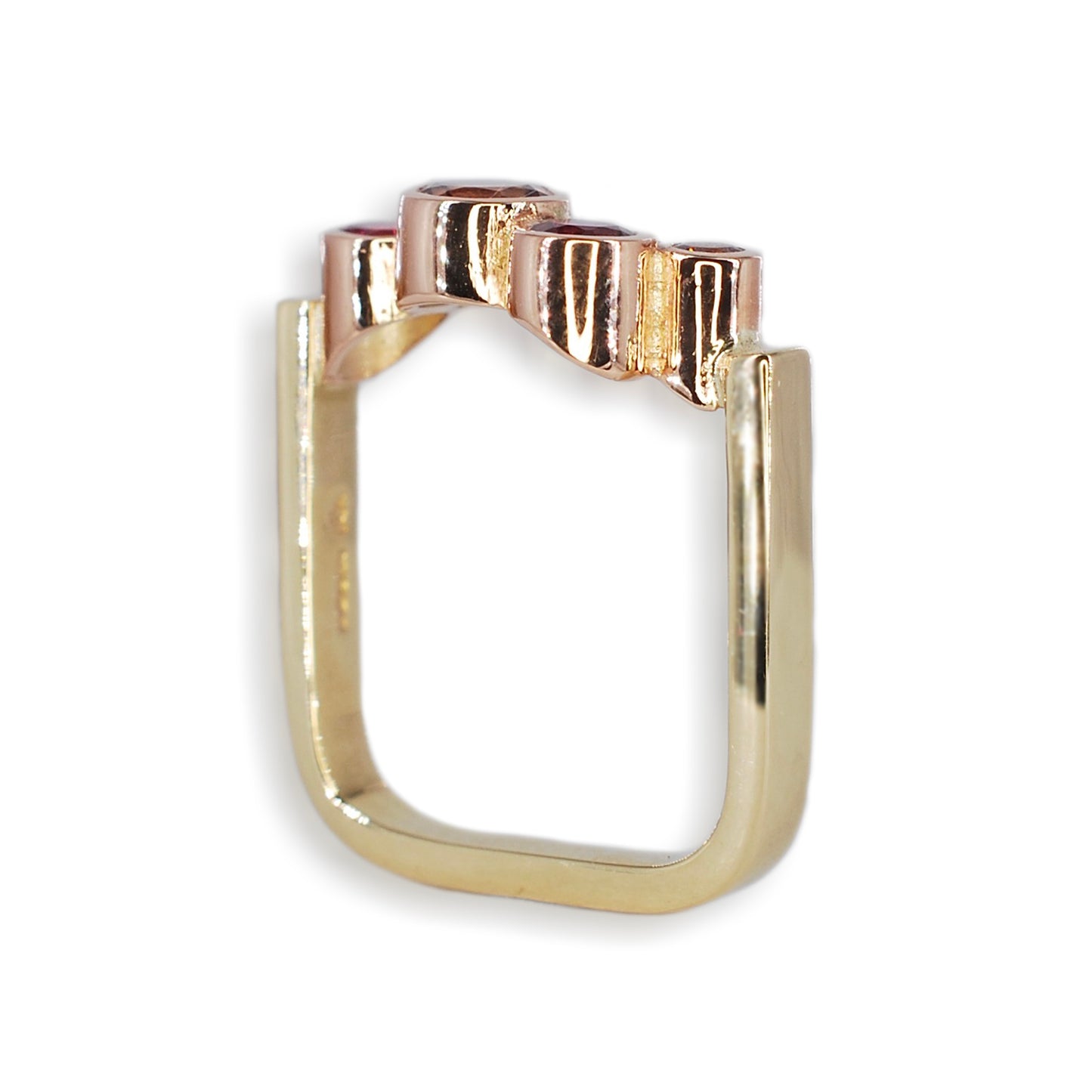 9ct Gold Tutti Fruity Tourmaline & Diamond Ring