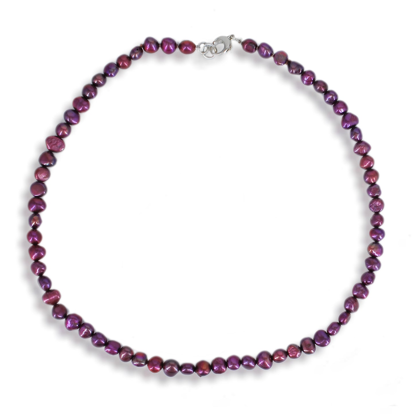 Deep Purple Pearl Necklace