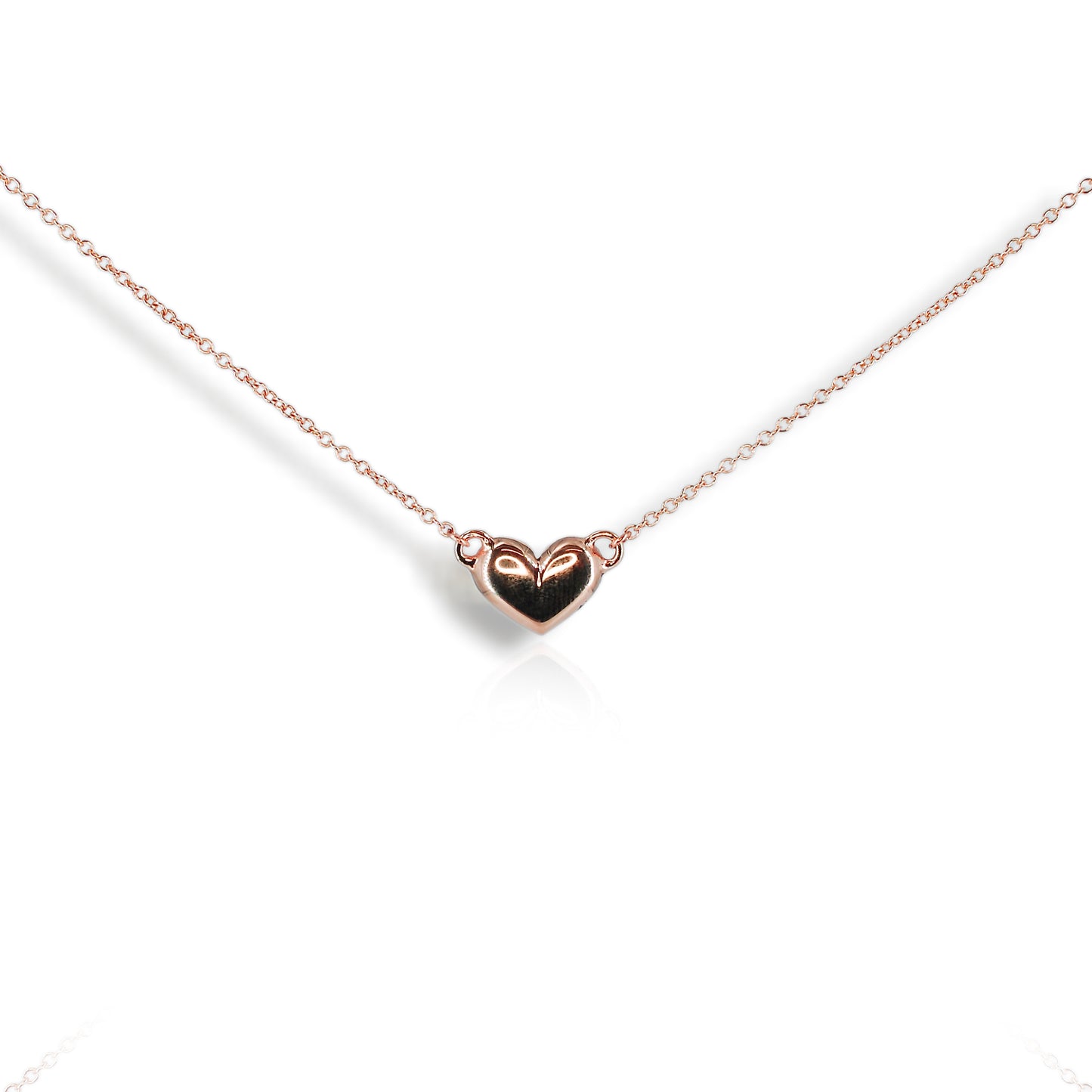 9ct Rose Gold Heart Pendant