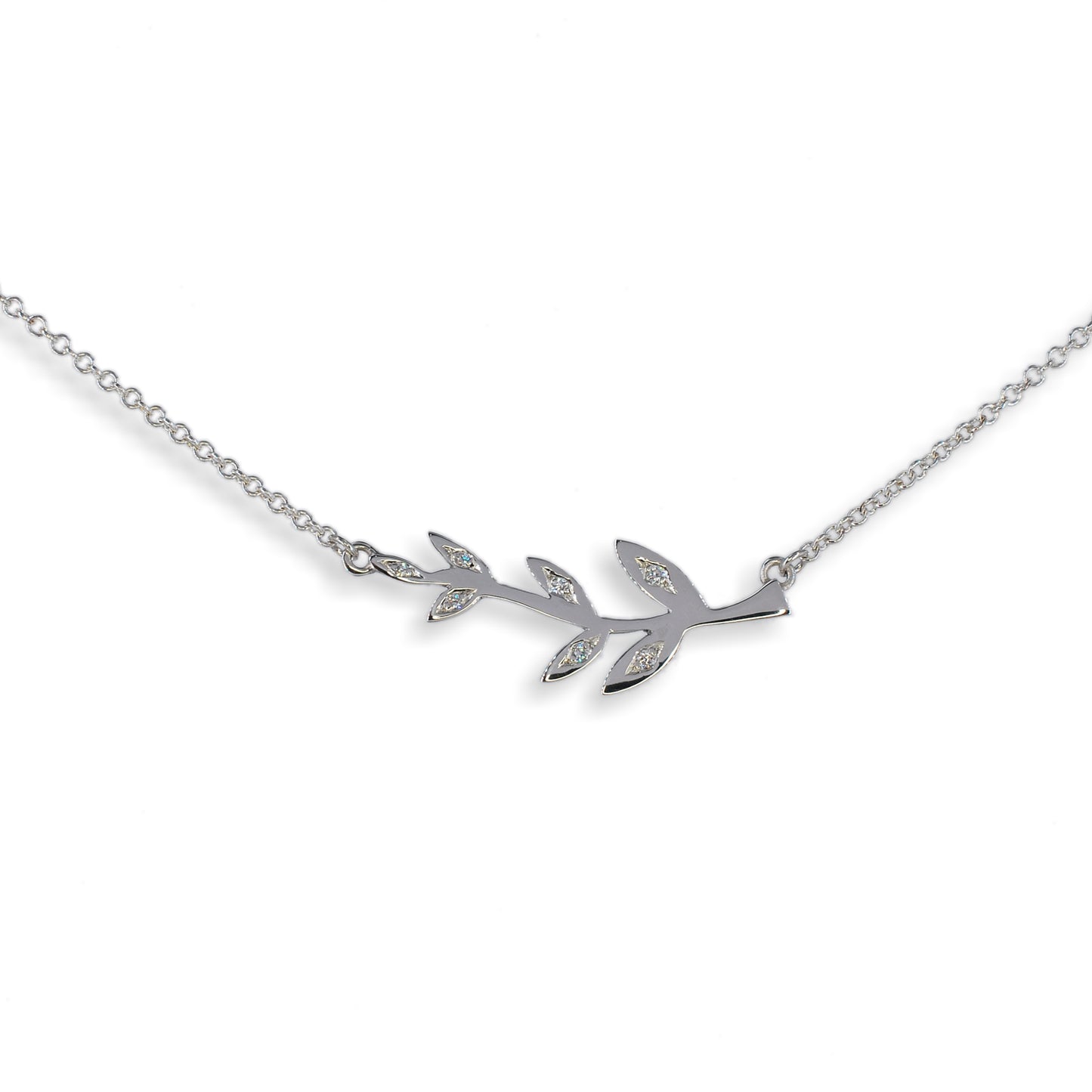 Silver Diamond Eden Pendant