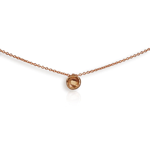 Organic 9ct Rose Gold Super Mini Cup Pendant