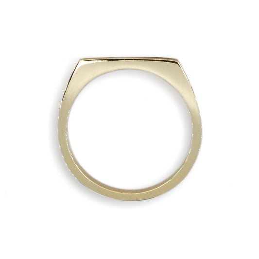 9ct Yellow Gold Slim Signet Ring