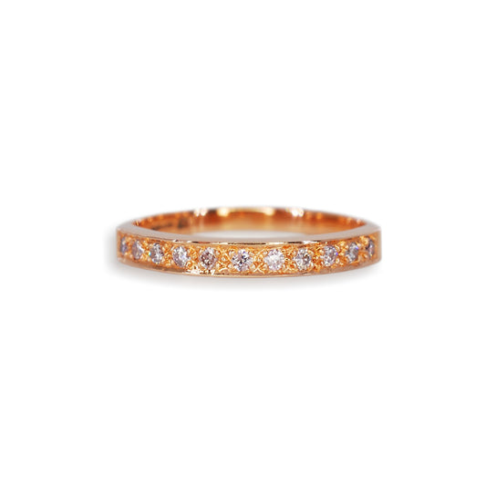Rose Gold Pink Diamond Eternity Ring
