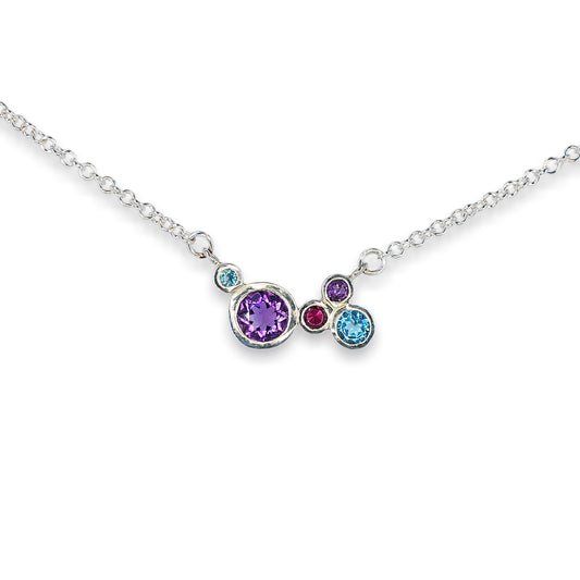 Pendant Sleidrydd Diemwnt Gwyrdd Aur Melyn 9ct