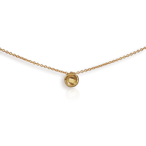 Organic 9ct Yellow Gold Super Mini Cup Pendant