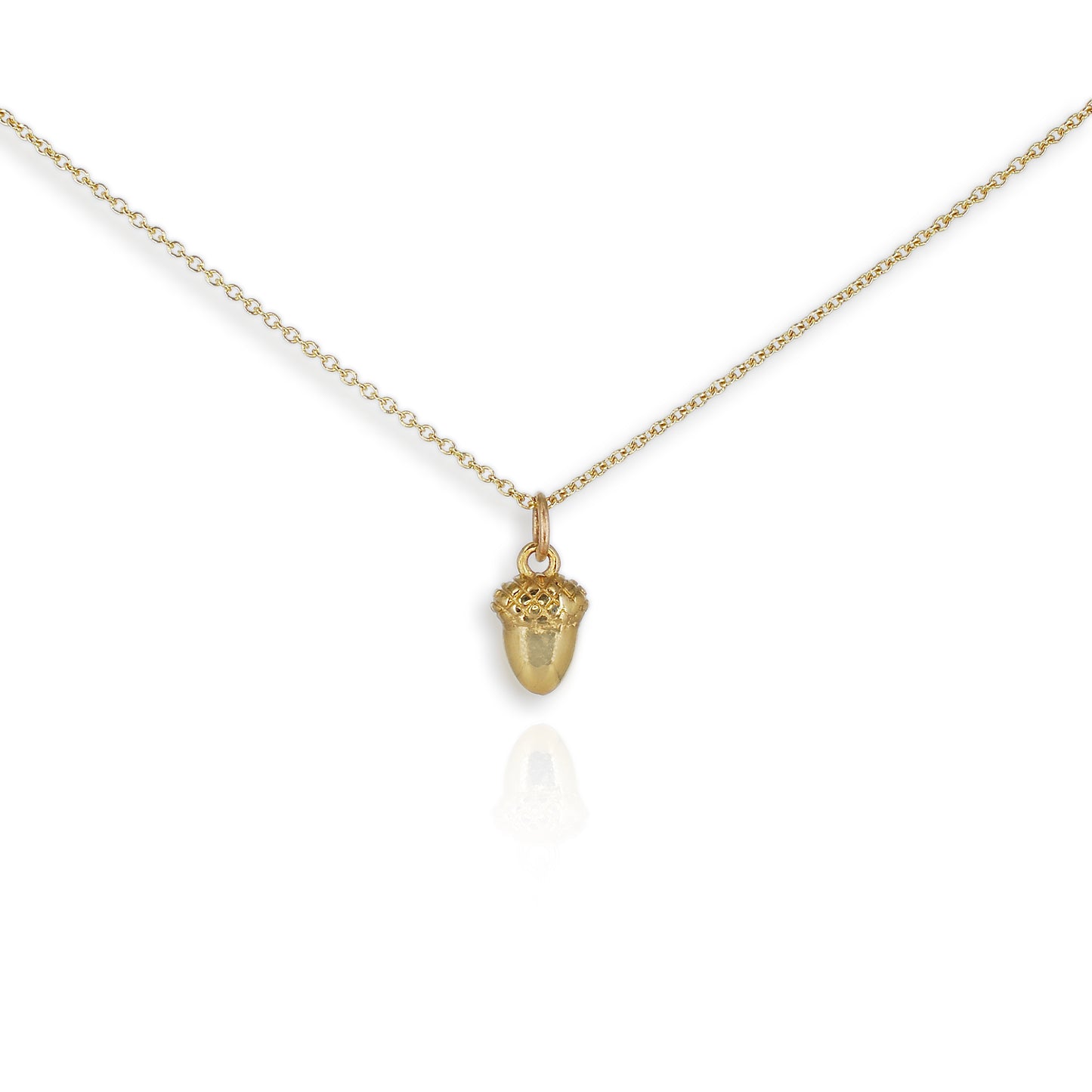 9ct Yellow Gold Acorn Pendant