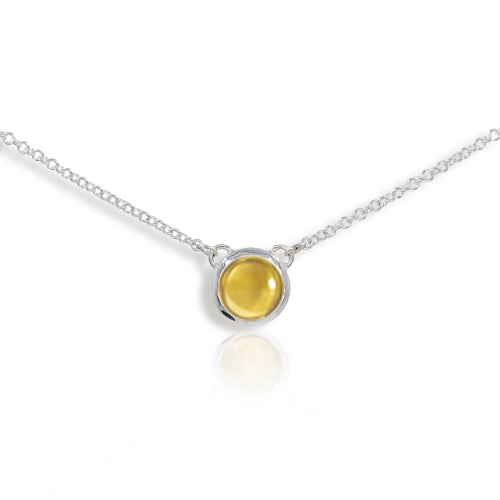 Atomic Silver Citrine Pendant