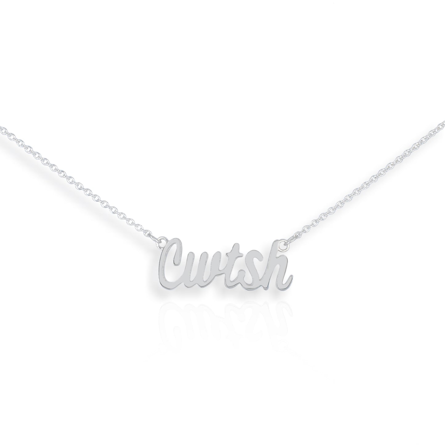 Signature Cwtsh Silver Pendant