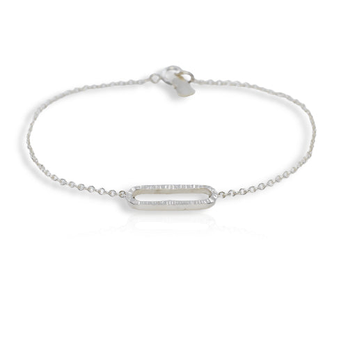 Unity Silver Textured Bracelet