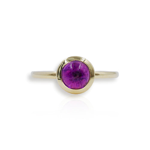 Atomic 9ct Yellow Gold Purple Amethyst Ring