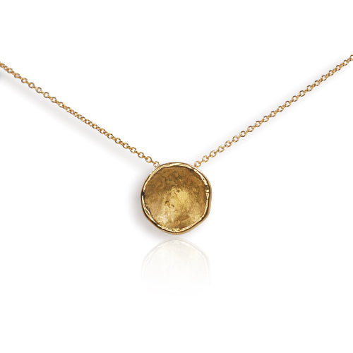 Organic 9ct Yellow Gold Medium Cup Pendant