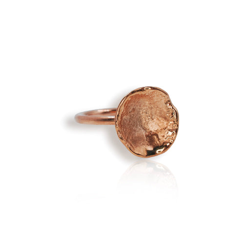 Organic 9ct Rose Gold Cup Ring