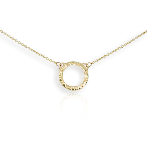 Cylch Mini 9ct Yellow Gold Pendant