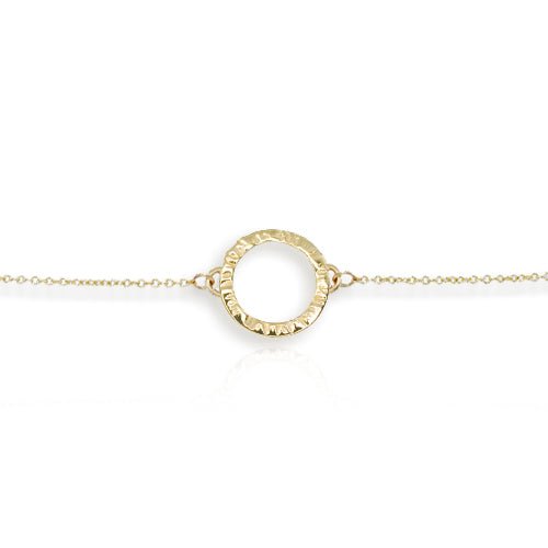 9ct Yellow Gold Mini Cylch Bracelet